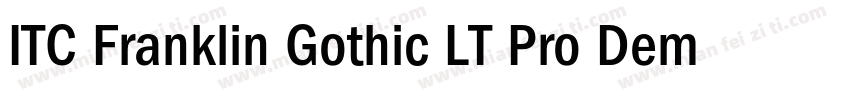 ITC Franklin Gothic LT Pro Demi字体转换